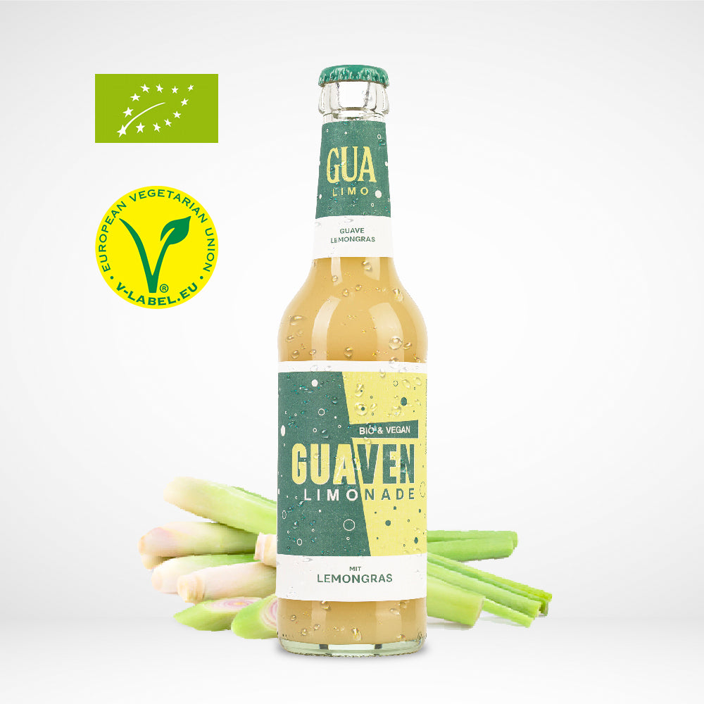 Guaven-Fruchtlimonade mit Lemongras | BIO & Vegan | 24x330ml